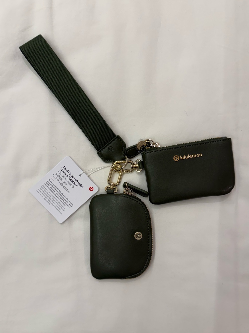 NWT Lululemon Dual Pouch Wristlet
